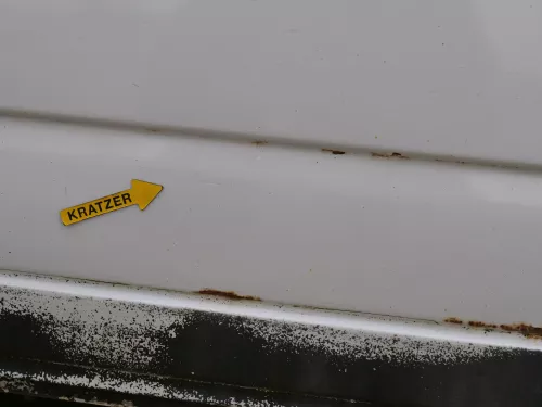 T4 Transporter Tür rechts Schiebetür mit Scheibe Multivan Caravelle weiß R902 (186815)