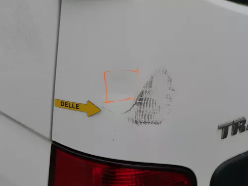 VW T5 Facelift T6 Flügeltür Klappe hinten links weiß R902 mit Scheibe (186899)