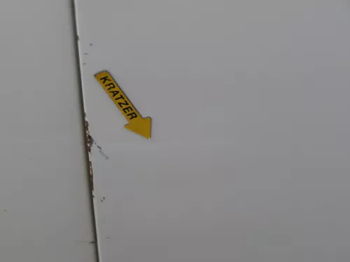 VW T5 Facelift T6 Tür rechts Schiebetür mit Scheibe weiß R902 Fenster - Delle (186916)