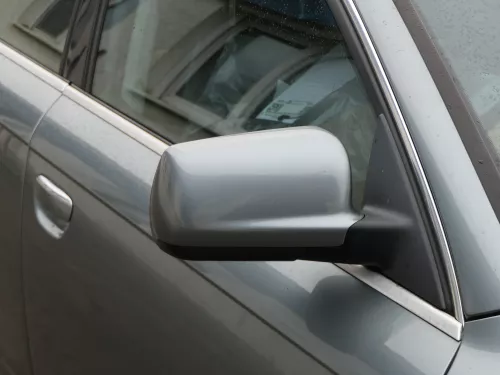 A6 4F C6 Spiegel Außenspiegel rechts vorne elektrisch grau LY7E - Allroad