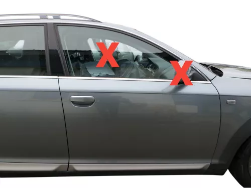 Audi A6 4F C6 Tür Türblatt +Rahmen vorne rechts Beifahrertür grau LY7E Allroad