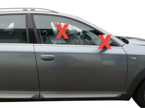 Audi A6 4F C6 Tür Türblatt +Rahmen vorne rechts Beifahrertür grau LY7E Allroad