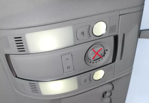 Audi Q7 4L Innenraumleuchte Leuchte innen Leselampe Leseleuchte 4L0947140 silber (187052)