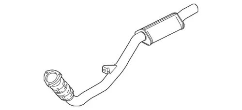 A6 4F Hosenrohr Abgasrohr Flexrohr Vorschalldämpfer 4F0253301L links Auspuff BVJ