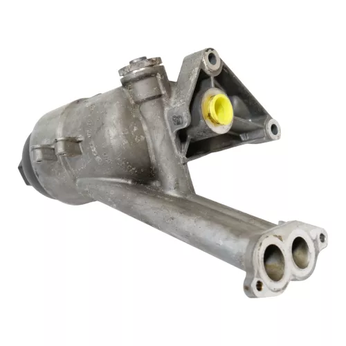 Audi A6 4F Ölfiltergehäuse Ölkühler Halter 079115401AA BVJ 4,2 8 Zylinder ## (187160)