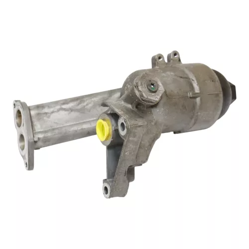 Audi A6 4F Ölfiltergehäuse Ölkühler Halter 079115401AA BVJ 4,2 8 Zylinder ## (187160)