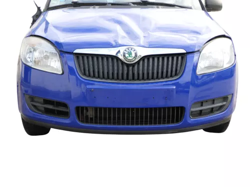 Skoda Fabia Roomster 5J Stoßstange vorne Frontstoßstange blau LF5K mit Grill (187230)