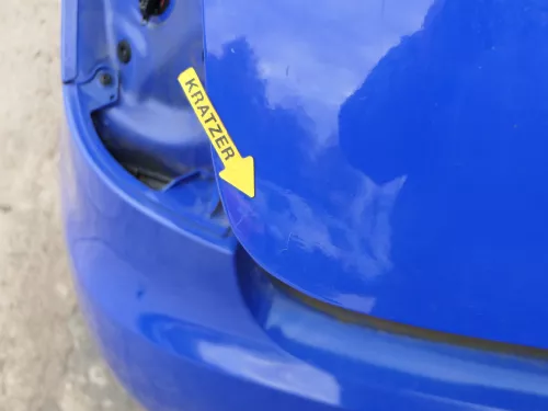 Skoda Fabia 5J Limousine Schrägheck Heckklappe hinten mit Scheibe blau LF5K (187232)