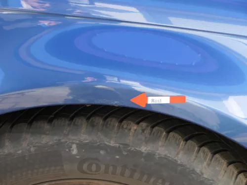 Audi A3 8P Kotflügel vorne rechts Sportback blau LZ5C (187252)