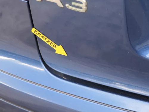 Audi A3 8P 2/3-Türer Heckklappe Klappe hinten blau LZ5C 2/3-Türer Scheibe (187254)