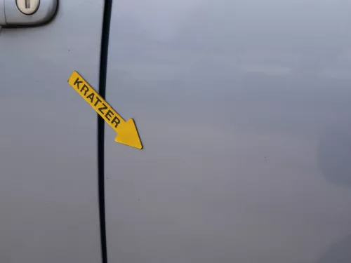 Roomster 5J Tür hinten links grau LF5Y (ohne Anbauteile - mit Scheibe) Scout (187368)