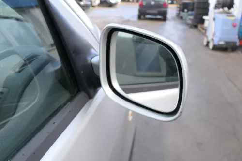 Skoda Fabia 6Y elektrisch Spiegel Außenspiegel rechts mit Glas grau silber LF7T (167771)