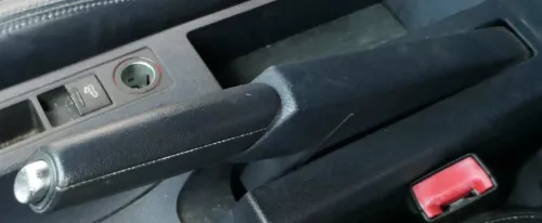 Audi A4 8E B6 B7 8H Cabrio Handbremse  Leder Griff blau indigo