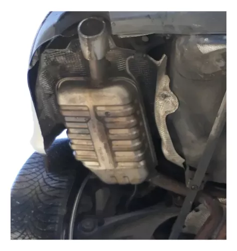 1x Audi A4 8E 8H B7 Cabrio Auspuff Endschalldämpfer links hinten 2,4 8H0253609CK (200500)