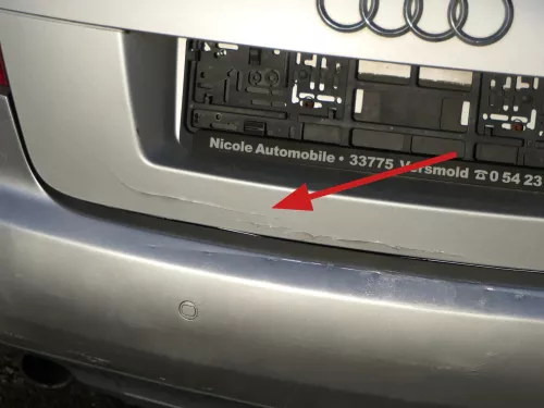 Audi A4 8H 8E Cabrio Heckklappe hinten Klappe silber LY7W Kofferraumklappe (200366)