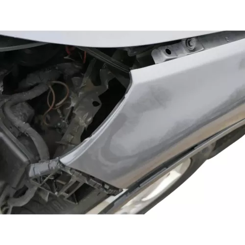 VW Tiguan Kotflügel vorne links original 5N0821105A + Leiste grau LD7R - MÄNGEL (200542)