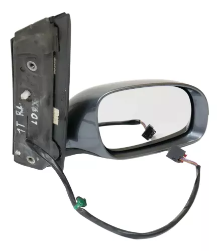 VW Touran 1T elektrischer Spiegel Außenspiegel beheizt rechts grau LD7X (200360)