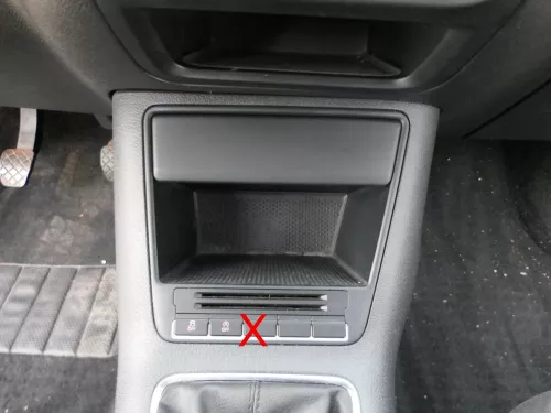 VW Tiguan 5N Mittelkonsole Verkleidung Ablage schwarz 5N1863284B Ablagefach
