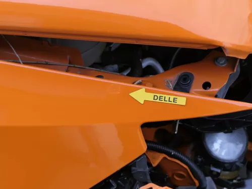 Seat Ibiza 6J Kotflügel vorne rechts orange LP2C 6J0821022A (200636)