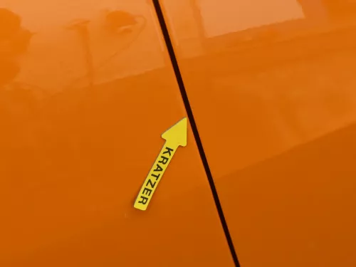 Ibiza 6J Tür vorne rechts Beifahrertür orange LP2C 2/3-Türer - ohne Anbauteile (200639)