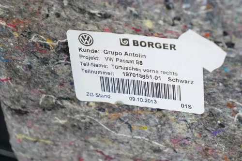 Passat 3C 3G B8 Türverkleidung Verkleidung Tür vorne rechts schwarz (200649)