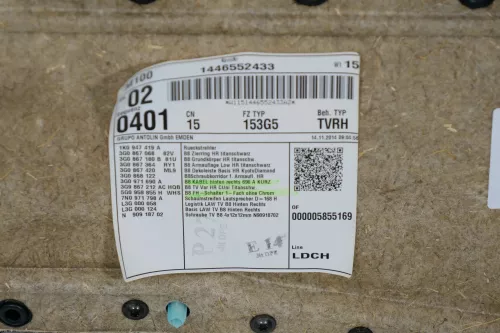 Passat 3C 3G B8 Türverkleidung Verkleidung Tür hinten rechts schwarz (200650)