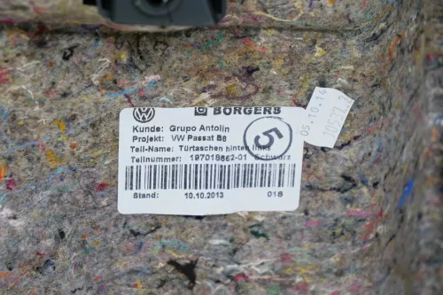 Passat 3C 3G B8 Türverkleidung Verkleidung Tür hinten links schwarz (200651)