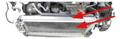 Polo 6R Ibiza 1x Wasserkühler Kühler für Kühlmittel + 1x Kondensator (200689)