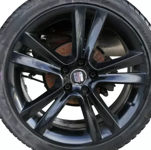 1x Ibiza 6J Alufelge 6J0601025C 7jx17 H2 ET43 5x100 SAGA schwarz  3