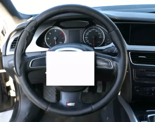 Audi A6 4F A4 8K Lederlenkrad Leder 3-Speichen S-line gelocht