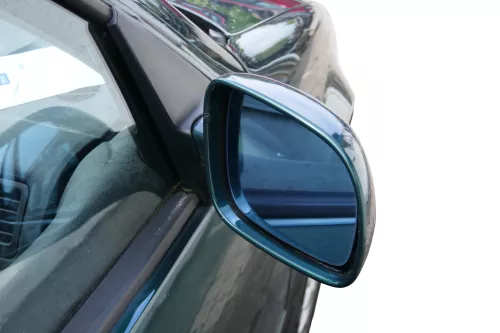 VW Golf 4 Bora elektrischer Spiegel vorne rechts Außenspiegel grün LC6M Glas (186917)