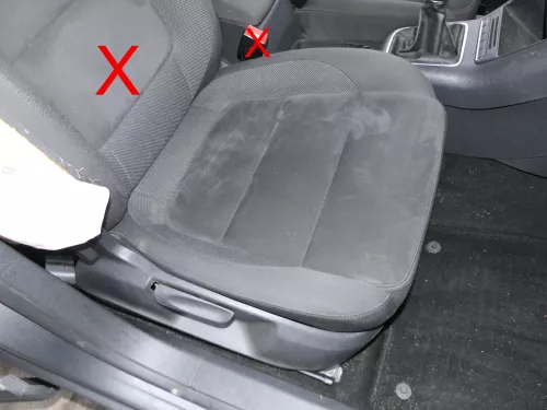 VW Tiguan 5N Sitzgestell Gestell Sitz Beifahrersitz vorne rechts Unterteil Alcan