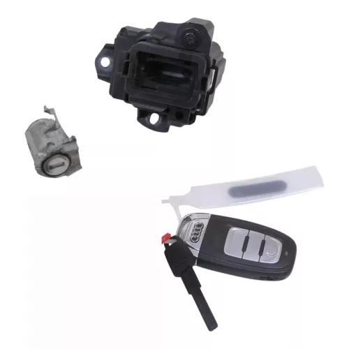 Audi A4 8K B8 Zündschloß Schloß Zündung 2 Schlüssel 8K0909131C + Türschloß links