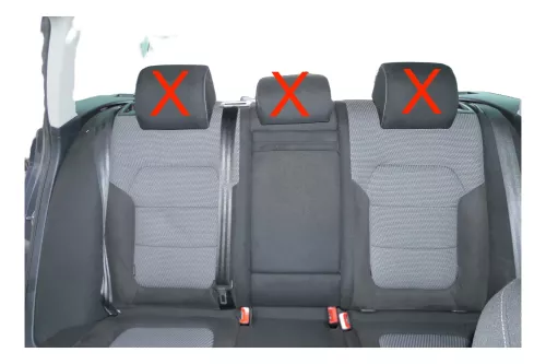 VW Passat 3C B7 Kombi Sitz Rückbank Rücksitzbank Sitze Lehne schwarz Ski durchre