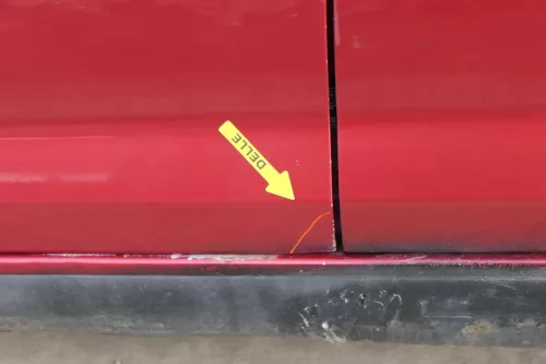 VW Golf Plus 5M Türblatt Tür vorne links Fahrertür rot LA3X  -Türblatt +Rahmen (200962)