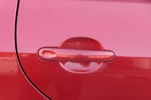 VW Golf Plus 5M 6 521 Türblatt Tür hinten rechts rot LA3X + Rahmen (200965)