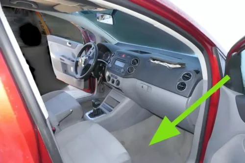 VW Golf Plus 5M Teppich Innenraumteppich Innen Bodenbelag grau artgrey 5M1863367 (200988)