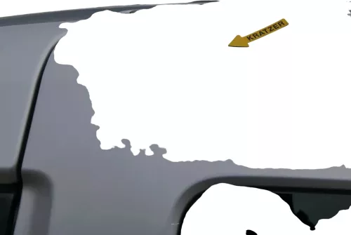 VW Caddy 3 2k Beifahrertür Tür hinten links silber LA7W Schiebetür Scheibe (200999)