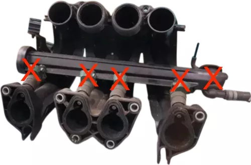 VW Touran Caddy Ansaugbrücke Saugrohr 06G133203A 2,0 Gas Erdgas BSX (201050)