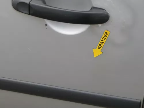 VW Caddy 3 2k Tür hinten rechts silber LA7W Schiebetür mit Scheibe (201006)