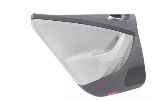 1x Passat 3C Kombi Türverkleidung Verkleidung Tür hinten links grau (201075)