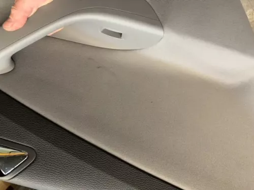 1x Passat 3C Kombi Türverkleidung Verkleidung Tür hinten links grau (201075)