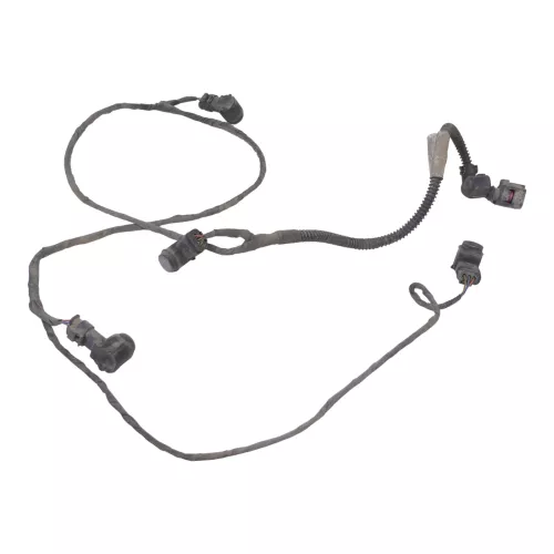 4x Golf 6 5K Einparkhilfe PDC + Kabelbaum Parksensoren grau LC5F HINTEN (201162)