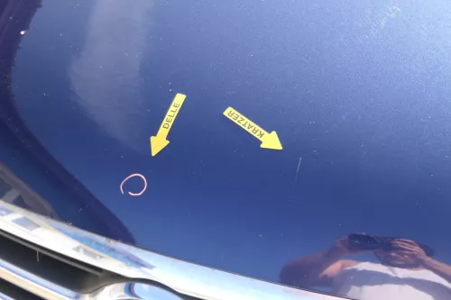 VW Tiguan 5N Motorhaube Klappe vorne vorn Haube blau LH5X (201209)