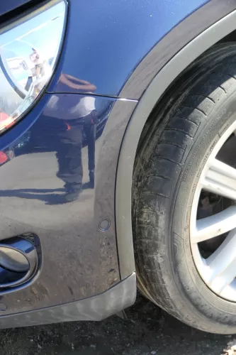 VW Tiguan 5N Stoßstange vorne Stoßfänger PDC SWR blau LH5X (201212)