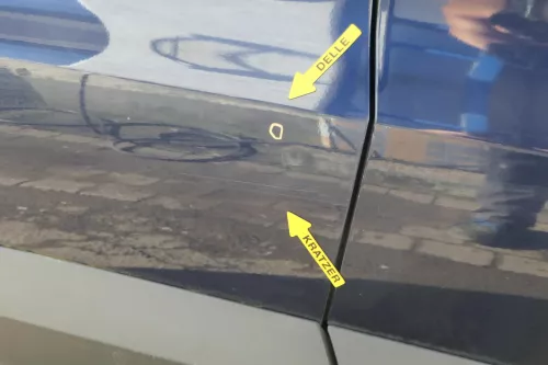 VW Tiguan 5N Tür hinten rechts blau LH5X (201228)