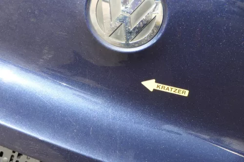 VW Tiguan Heckklappe hinten Kofferraumklappe mit Scheibe blau LH5X (201241)