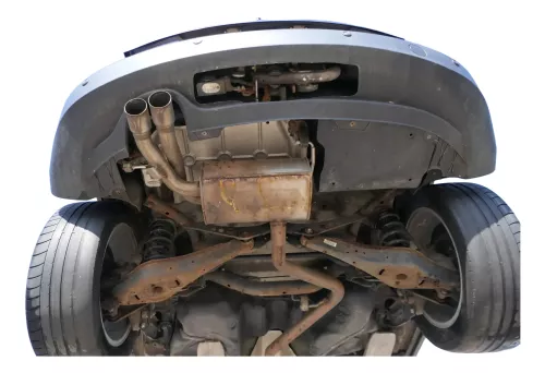 Tiguan 5N Facelift Stoßstange hinten Heckstoßstange Stoßfänger blau LH5X für PDC (201242)