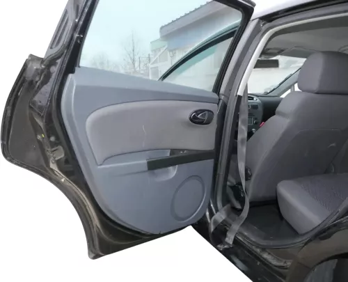 1x Leon 1P Türverkleidung Verkleidung Tür hinten links Griff grau uranograu (201440)