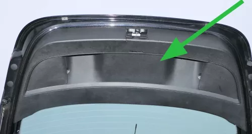 Seat Leon 1P Heckklappenverkleidung Verkleidung Heckklappe schwarz